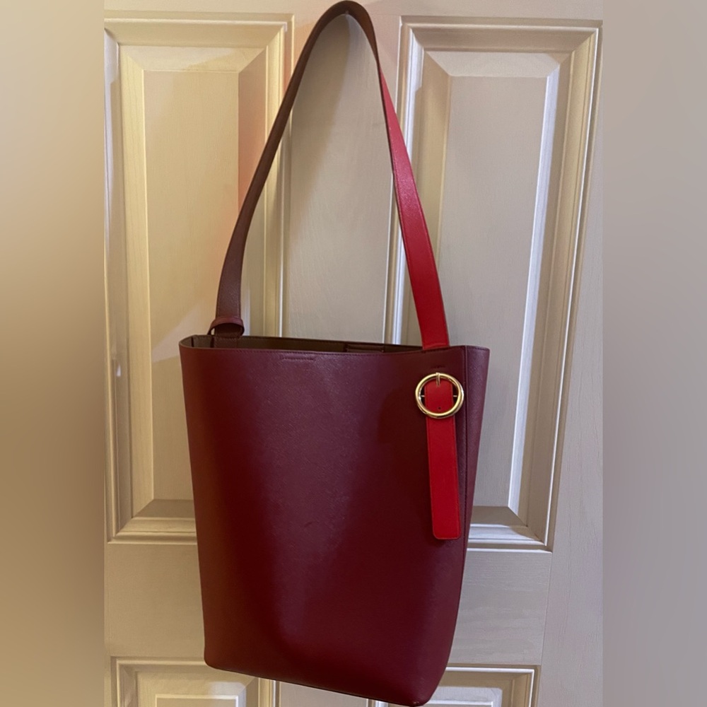 Red Bucket Bag